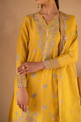3 Pc - Embroidered Luxe Pret