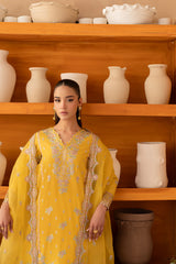 3 Pc - Embroidered Luxe Pret