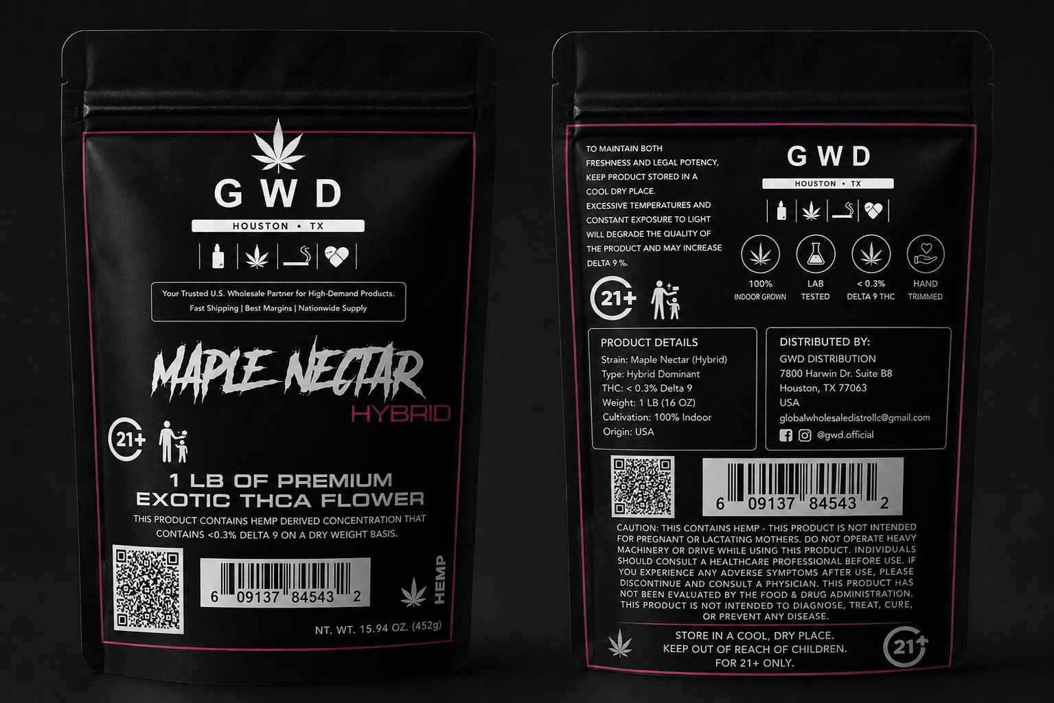 MAPLE NECTAR Hybrid – Premium Exotic THCA Flower (1 LB)