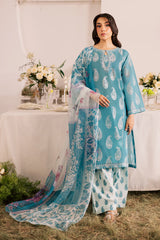Blue Parisa 3 PC – Printed Lawn Dress