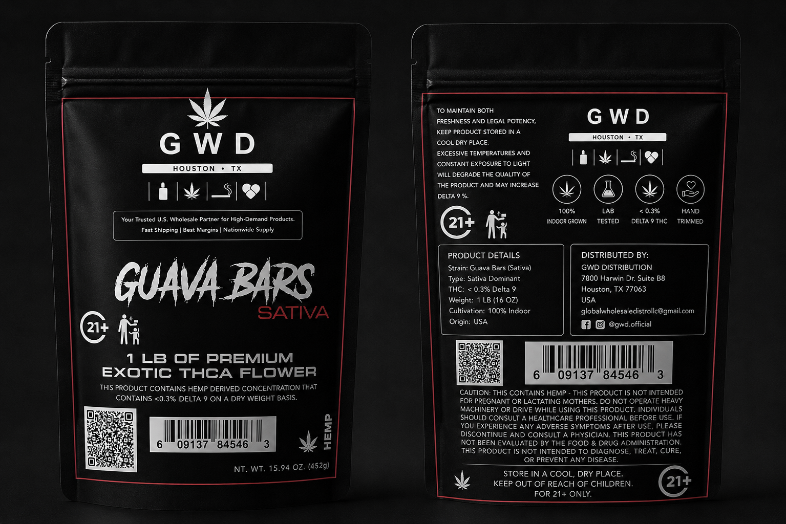 GUAVA BARS Sativa – Premium Exotic THCA Flower (1 LB)